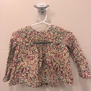 Girls Bonpoint signature blouse, size 18months